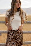 On The Prowl Leopard Skirt