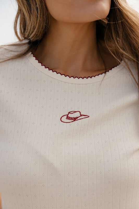 Saddle Up Embroidered Tee