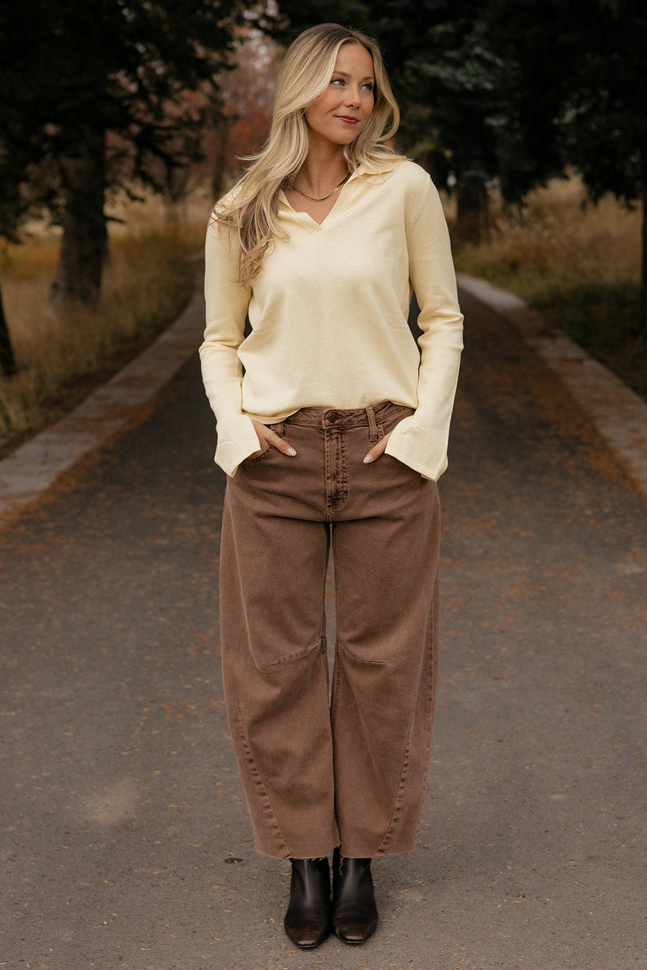 Mellow Yellow Collared Sweater