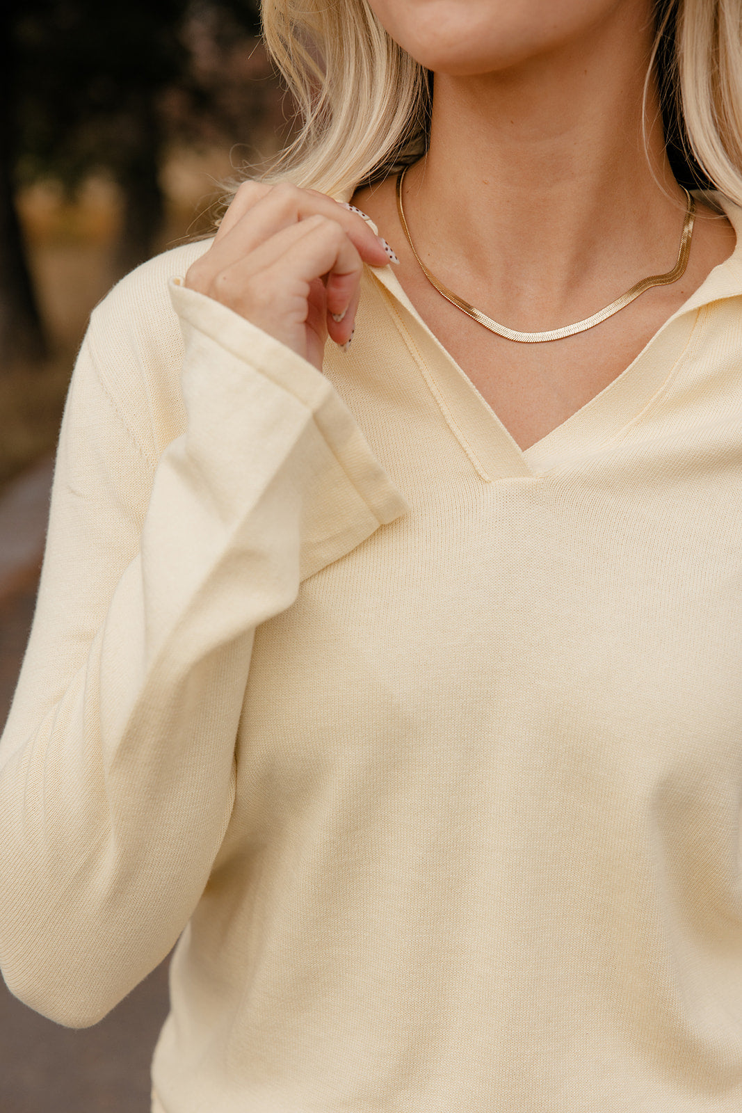 Mellow Yellow Collared Sweater