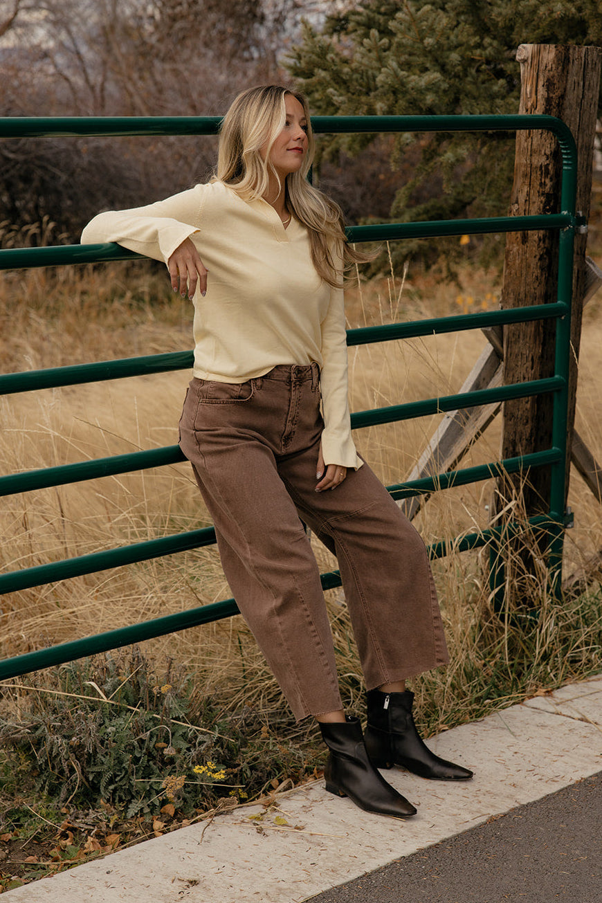 Mellow Yellow Collared Sweater