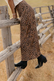 On The Prowl Leopard Skirt