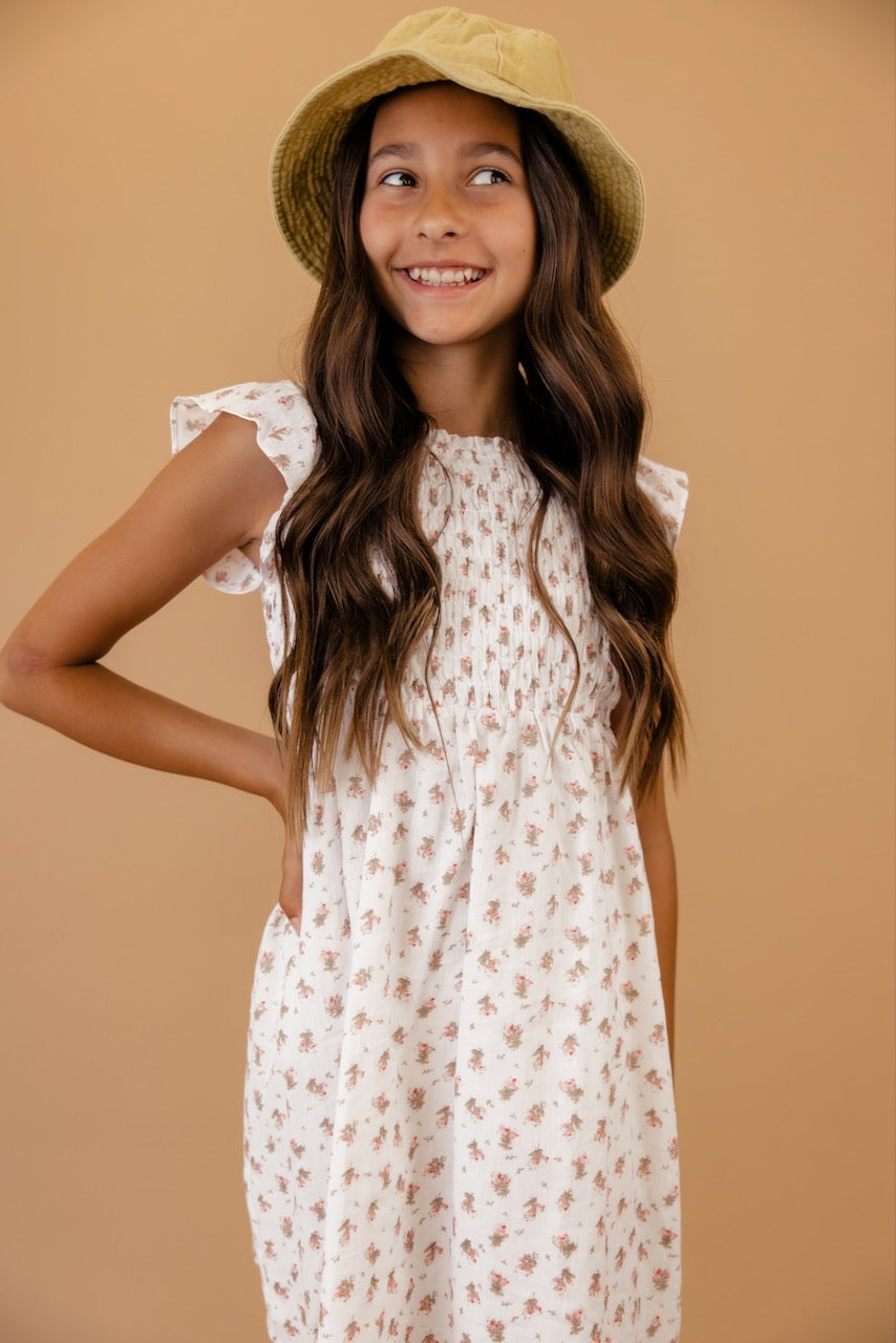 Flutter Sleeve Dress for Kids | ROOLEE
