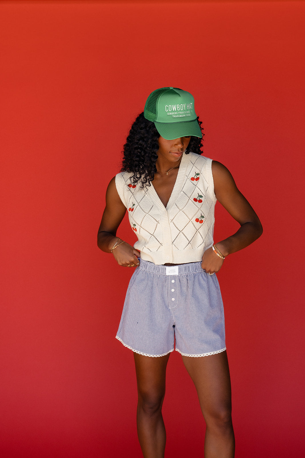 The Cherry Sweater Vest