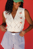 The Cherry Sweater Vest