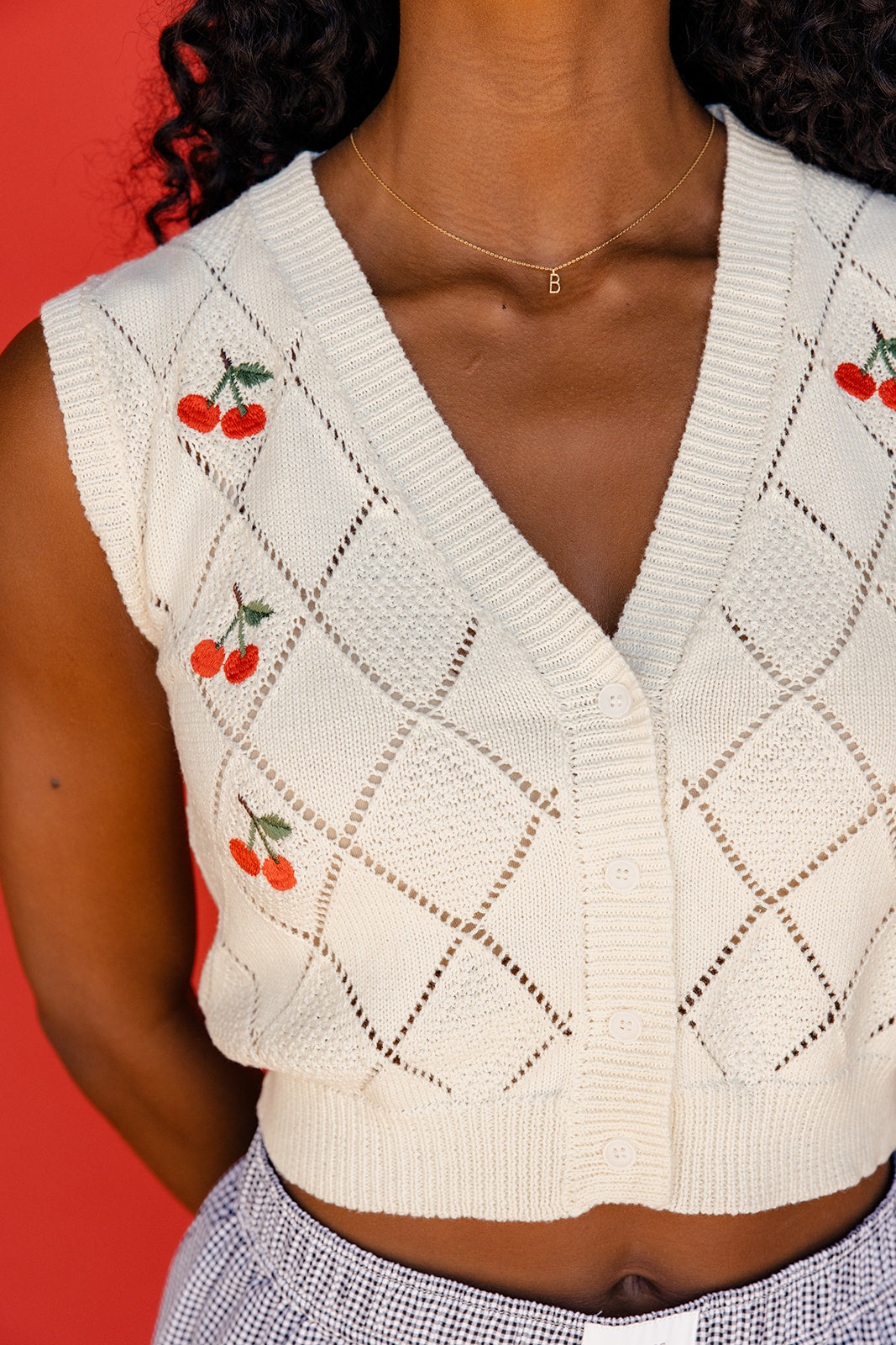 Gold Mini Letter Initial Necklace