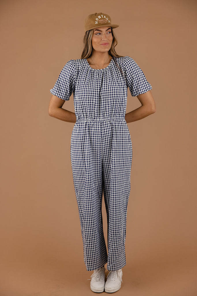 First Call Gingham Romper