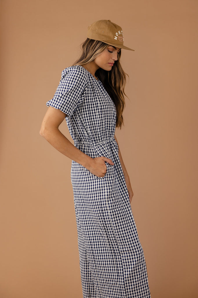 First Call Gingham Romper