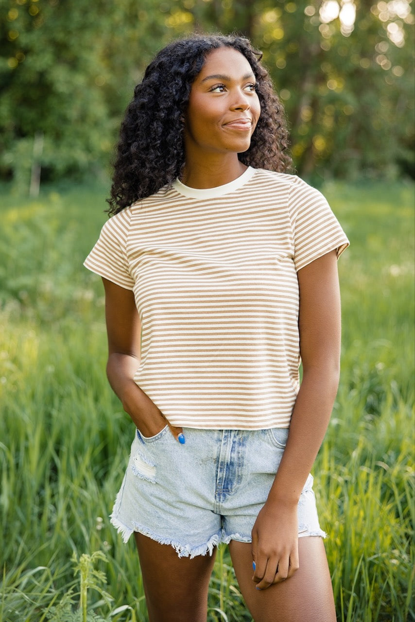 Stripe Tee Shirt - Women's Summer Styles | ROOLEE
