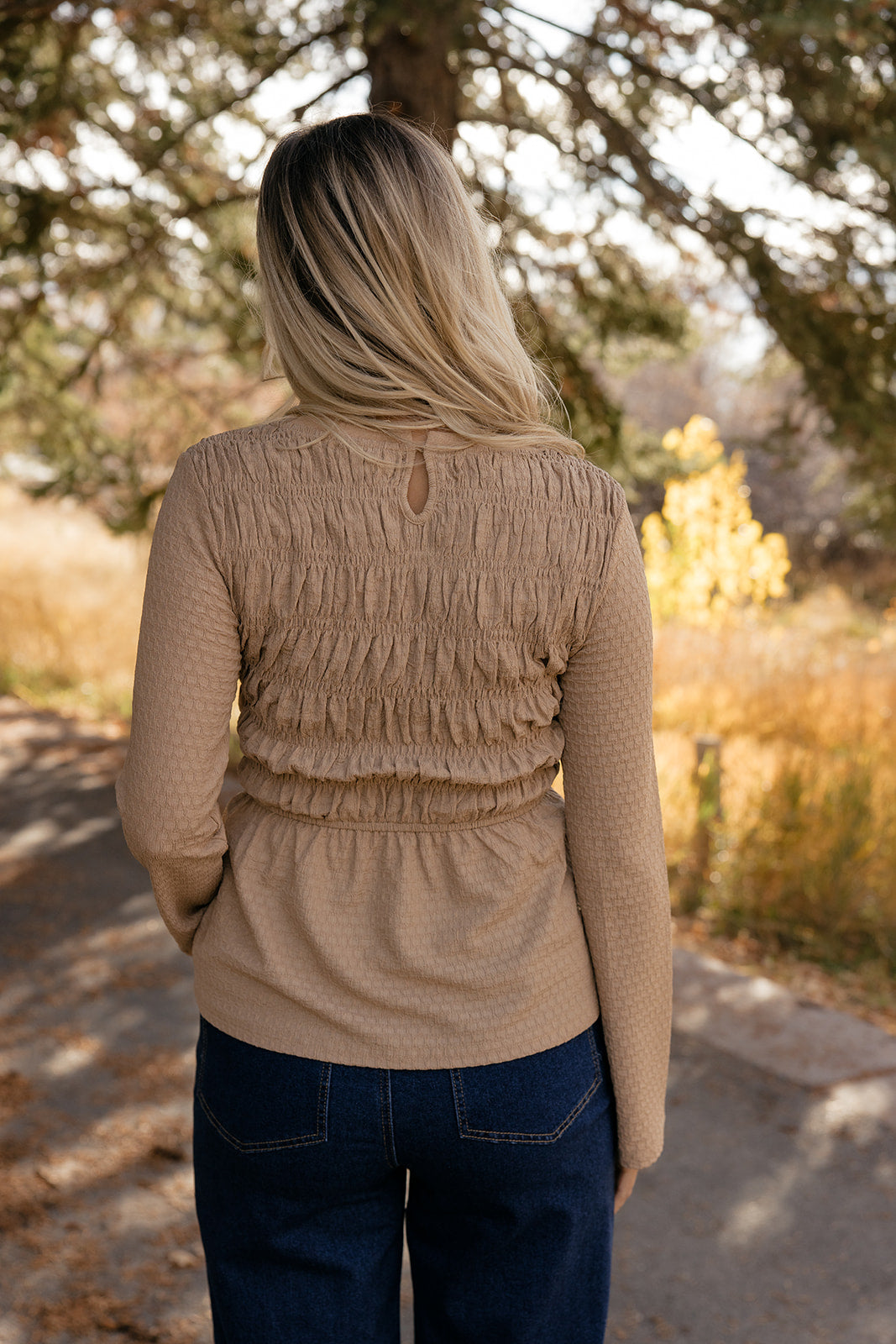 Honeycomb Smocked Blouse