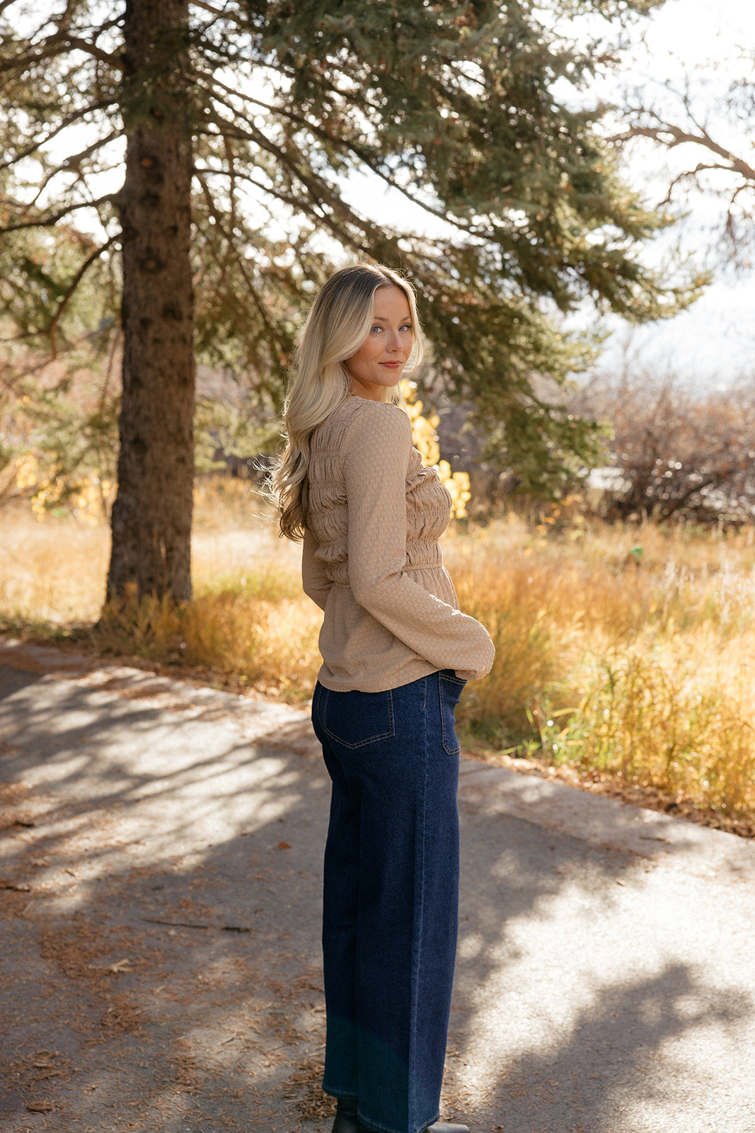 Honeycomb Smocked Blouse