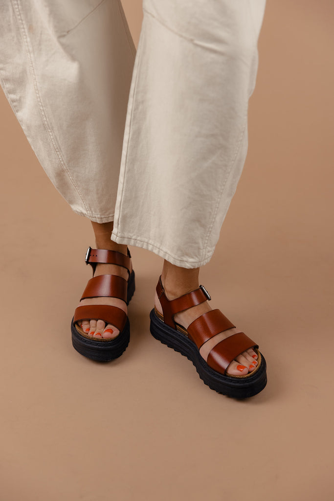 Martita Leather Platform Sandals