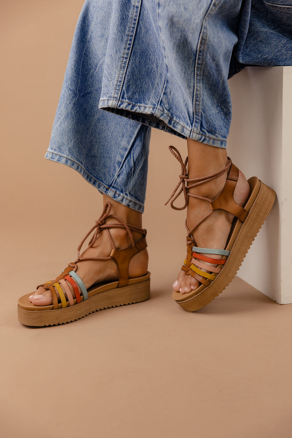 Platform sandals Lace up sandals ROOLEE - Main Image