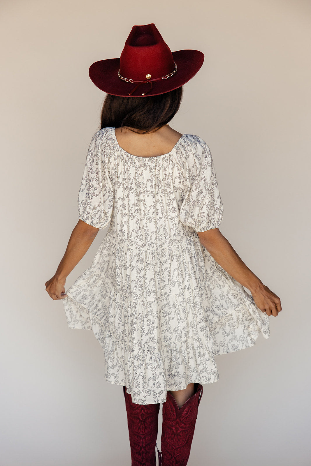Before Dusk Puff Sleeve Dress
