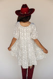 Before Dusk Puff Sleeve Dress