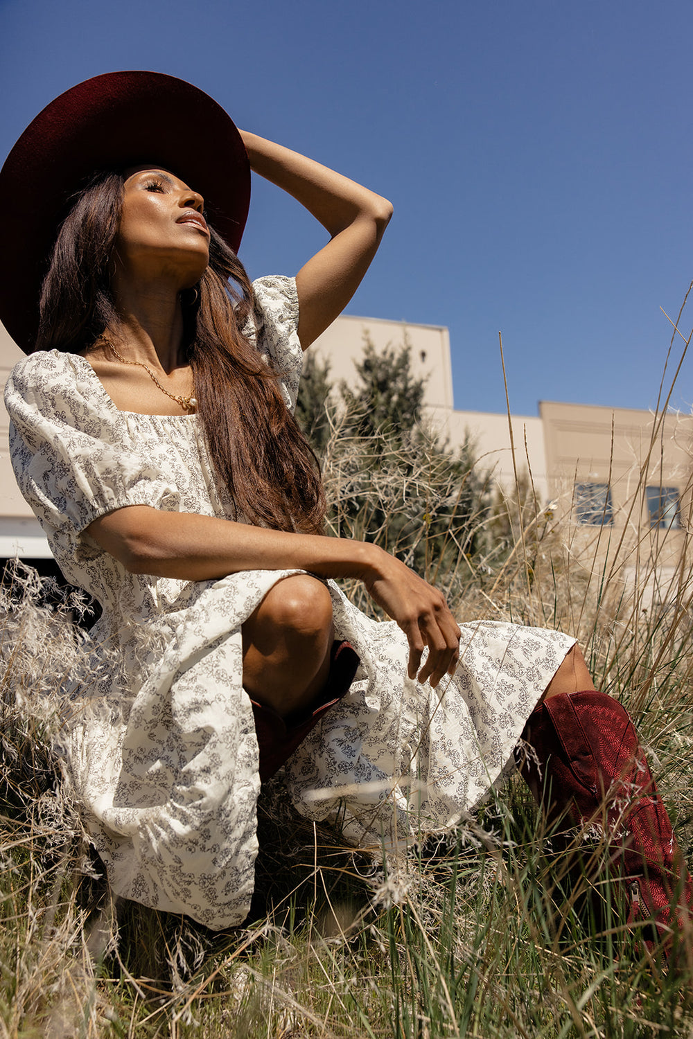 Before Dusk Puff Sleeve Dress – ROOLEE