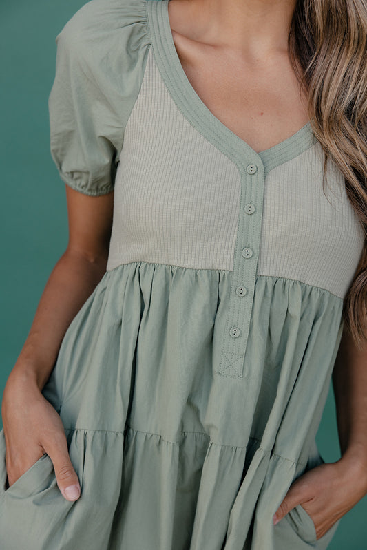 Heartfelt Puff Sleeve Dress