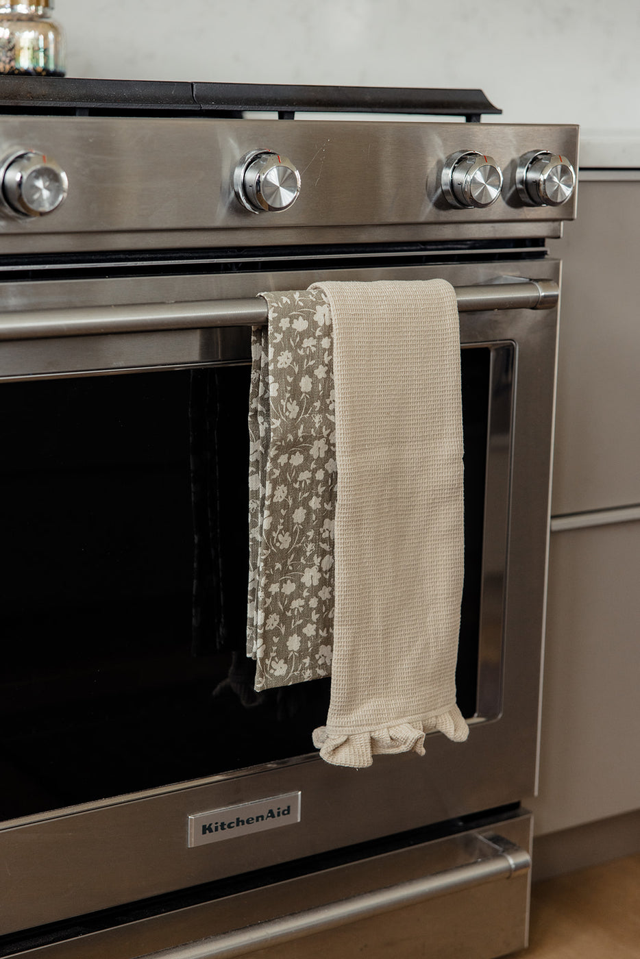 a towel from a oven