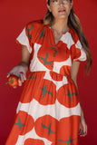 The Tuscany Tomato Dress