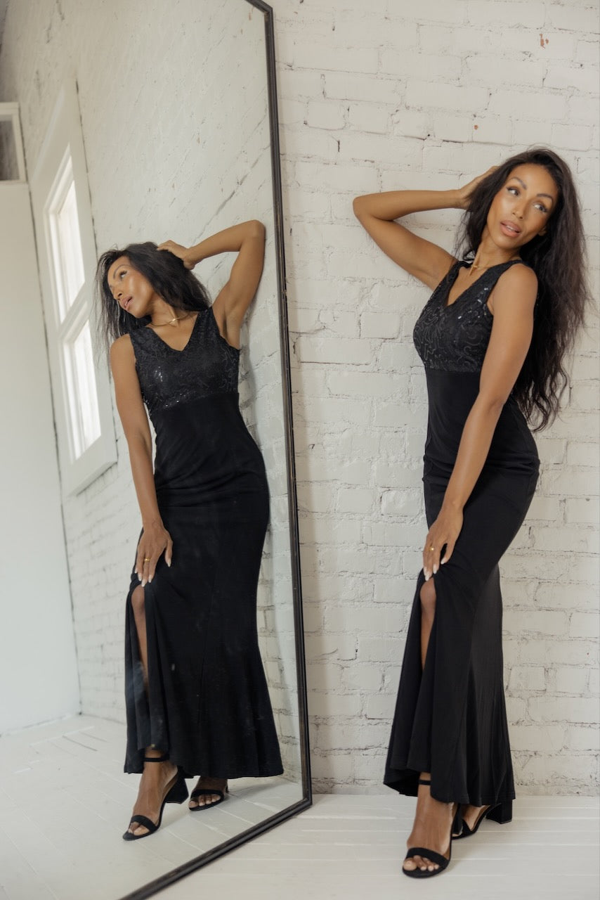 slate & willow black sequin susie dress Black Sequin Susie Dress by Slate & Willow