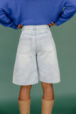 Jax Wide Leg Denim Shorts