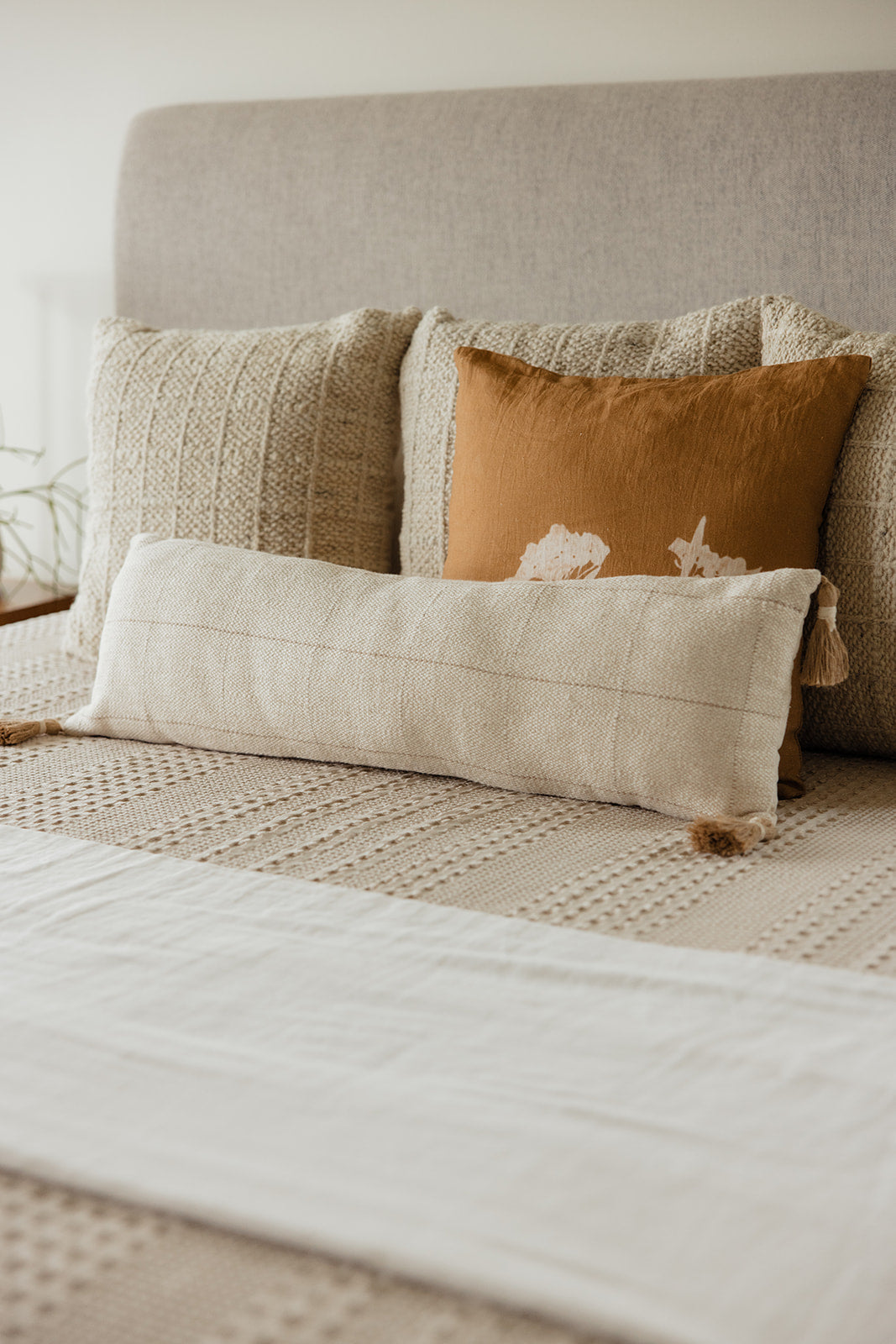 Finch Tassel Lumbar Pillow