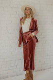 Pink Velvet Pants | ROOLEE