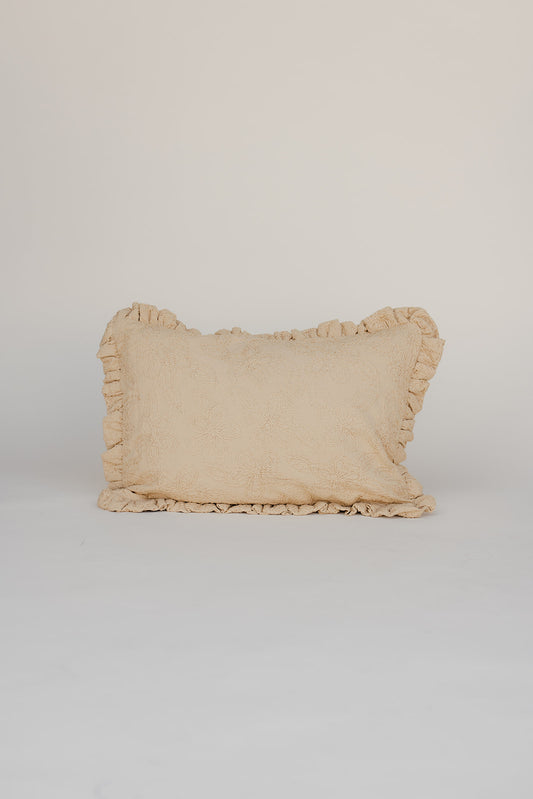 Simply Styled Hand-Embroidered Pillow