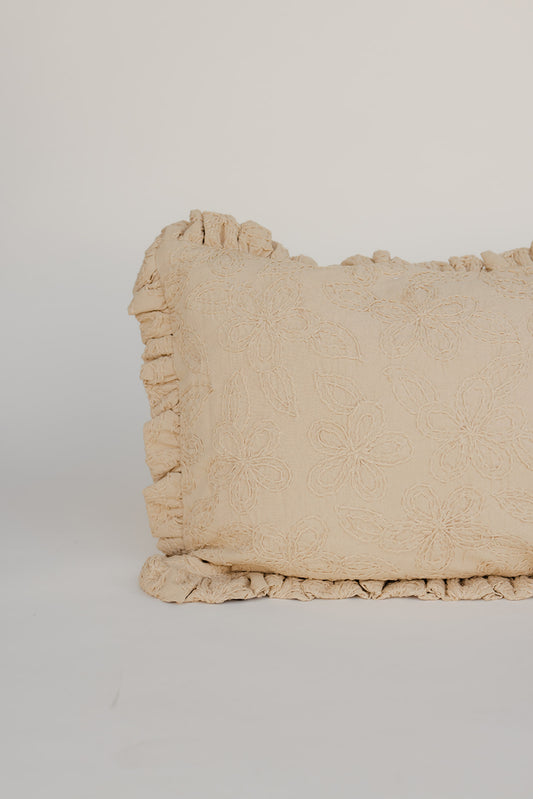 Simply Styled Hand-Embroidered Pillow