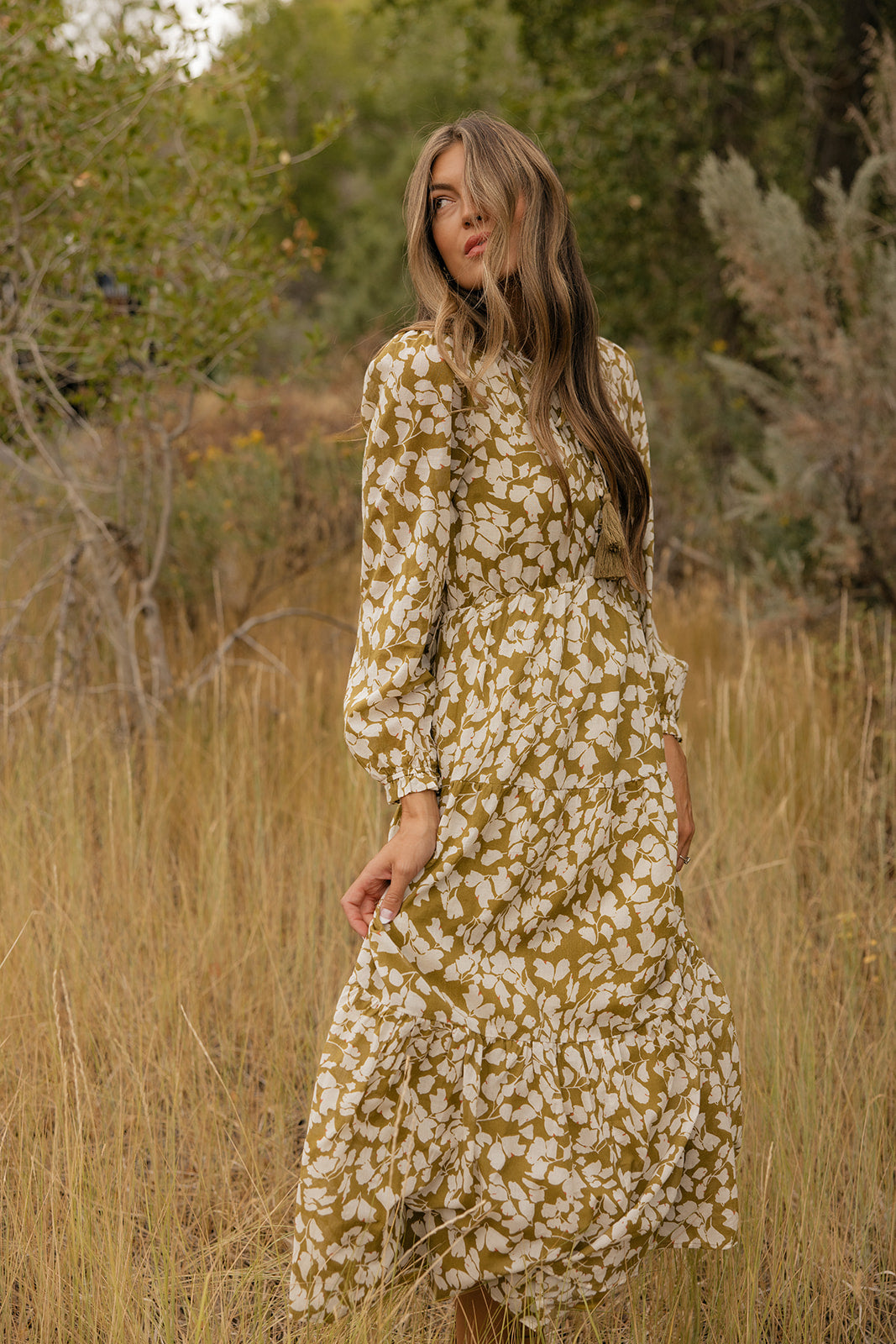 Golden Hour Floral Maxi