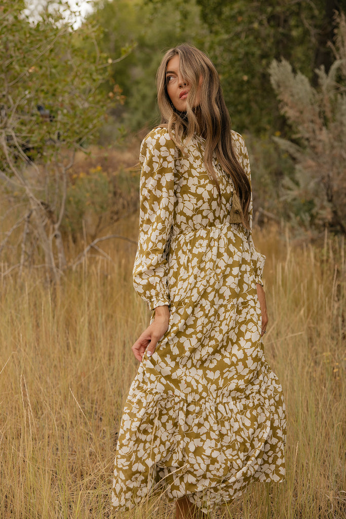Golden Hour Floral Maxi