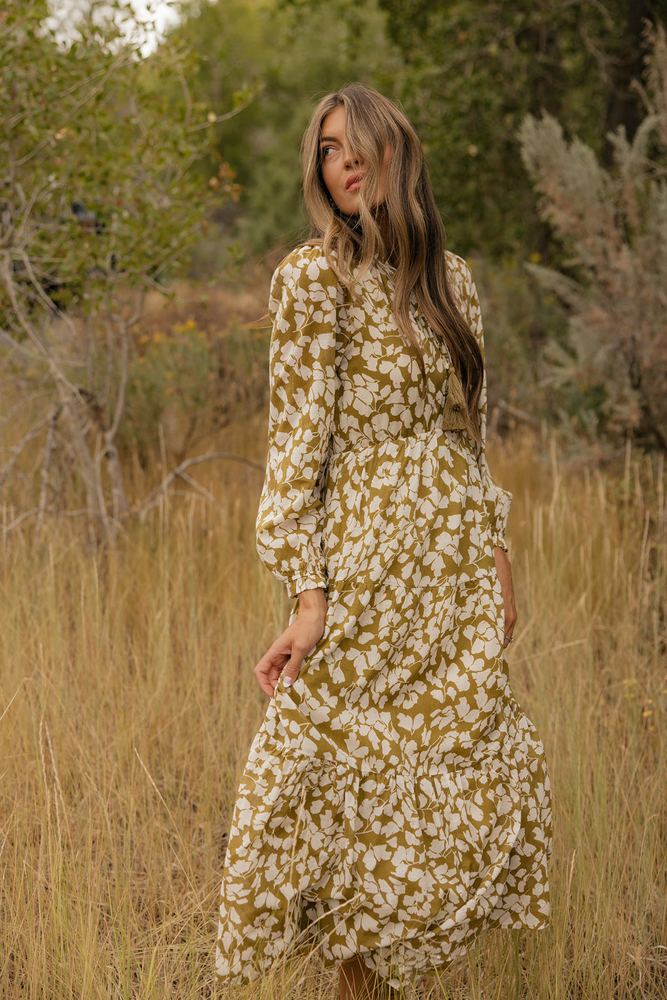 Golden Hour Floral Maxi