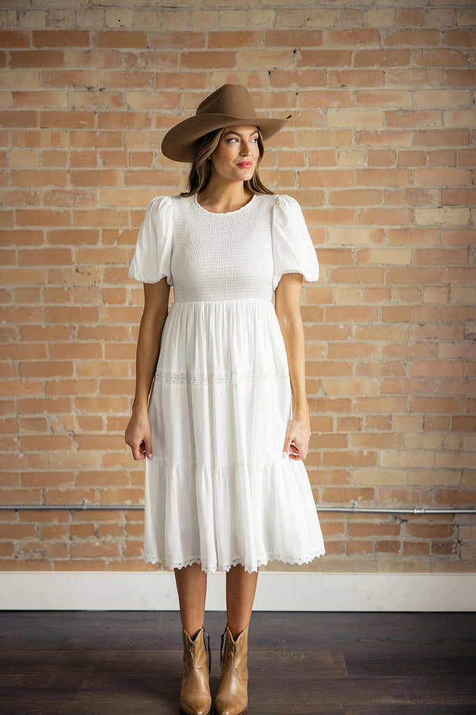 Let Me Call You Sweetheart Puff Sleeve Dress