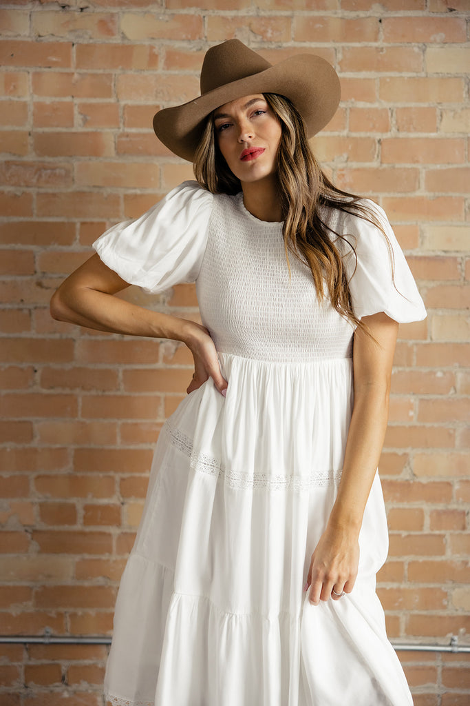 Let Me Call You Sweetheart Puff Sleeve Dress
