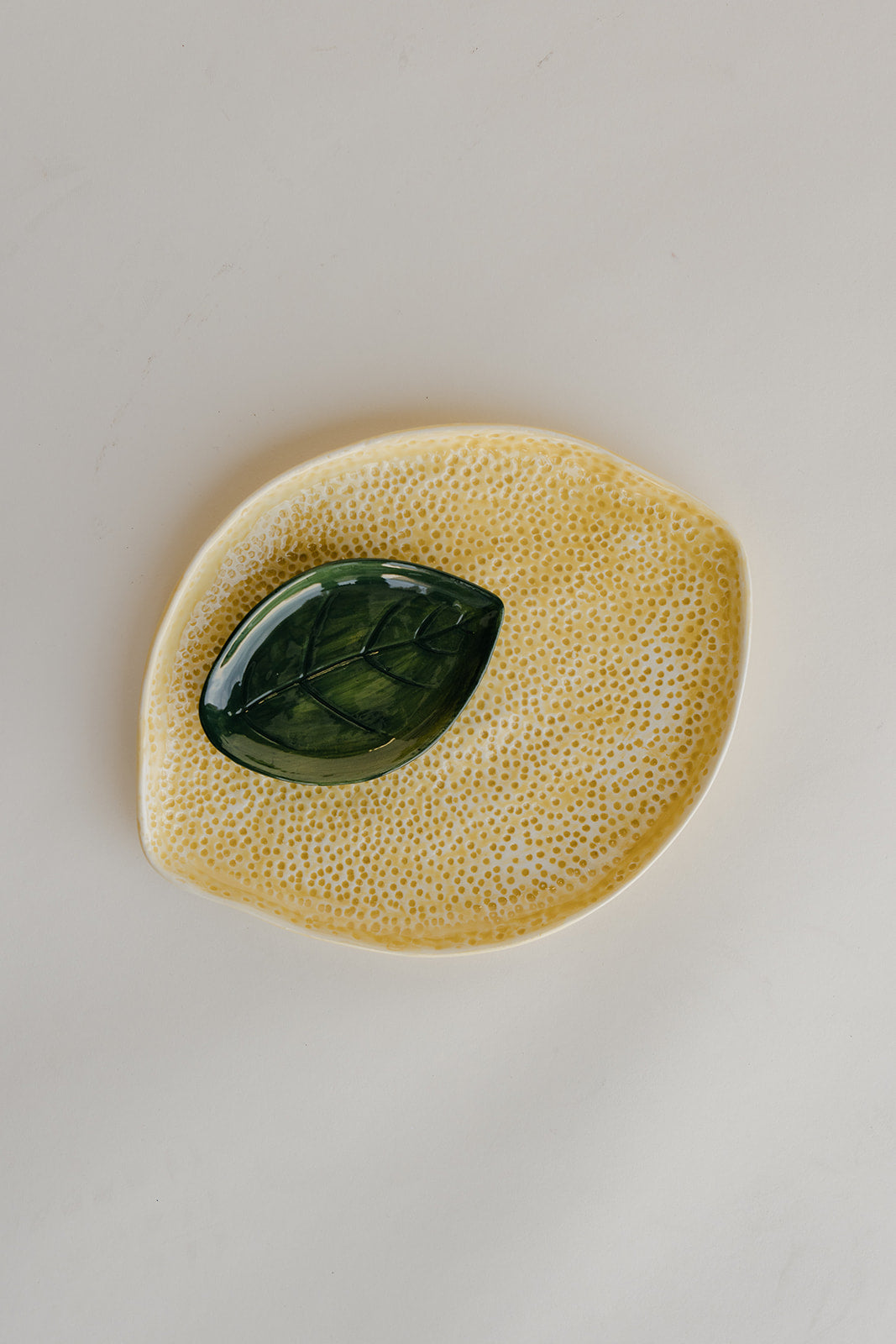 Sweet and Sour Lemon Shaped Platter