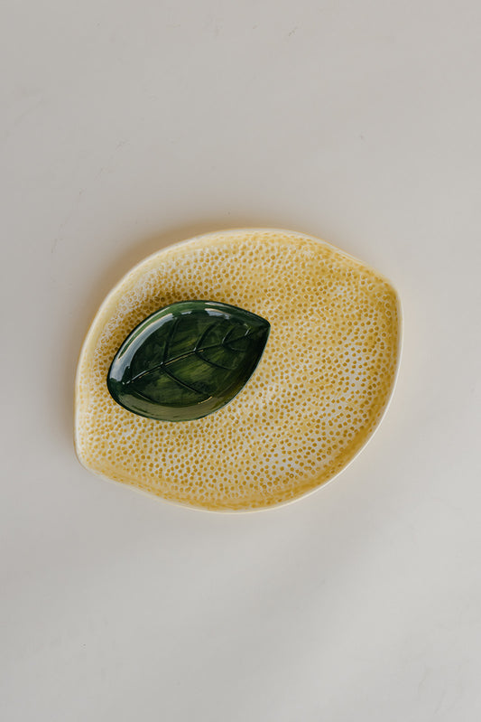 Sweet and Sour Lemon Shaped Platter