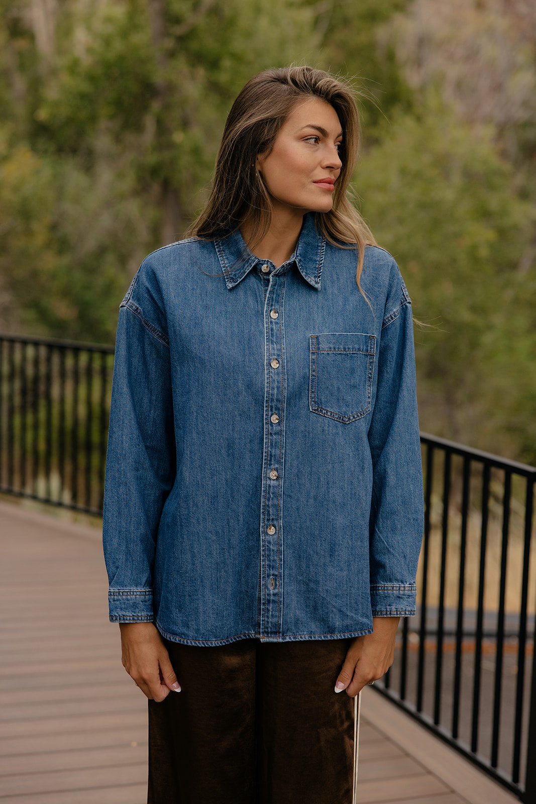 The Valley Denim Top
