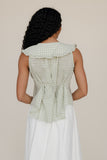 Gingham Charm Collared Tank