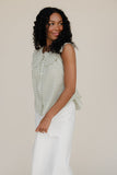 Gingham Charm Collared Tank