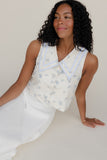 Forget Me Not Collared Tank