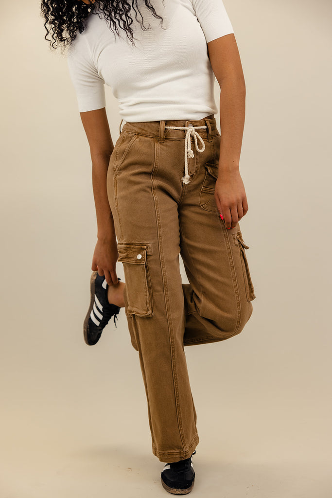Colton High Rise Cargo Straight Pants
