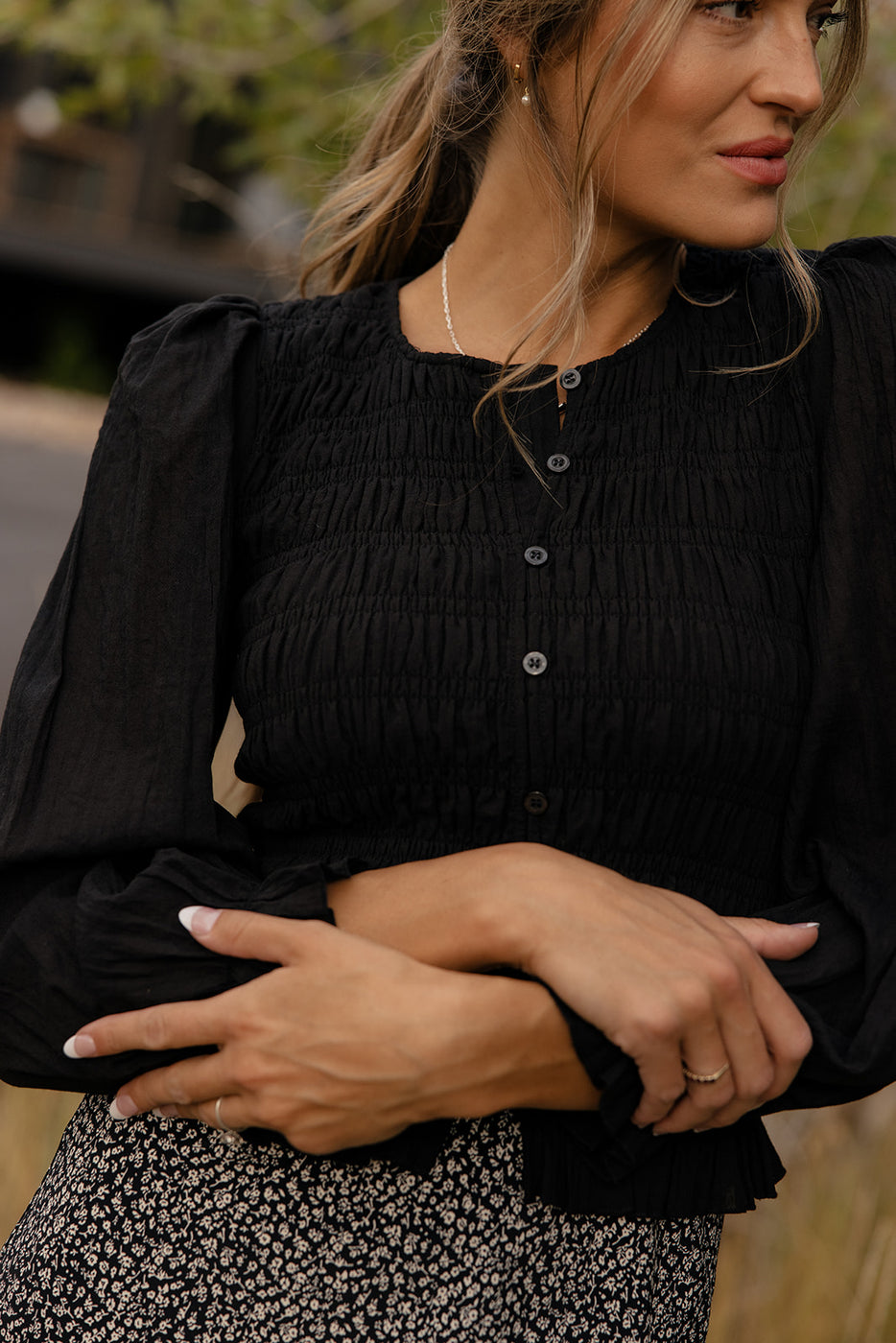 Blushwood Smocked Blouse