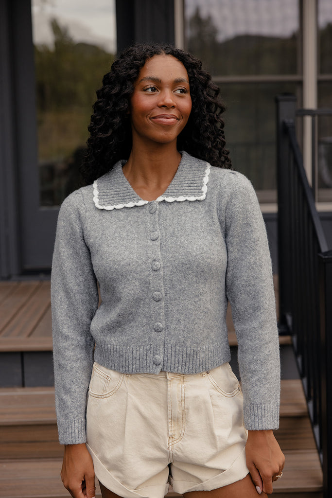 Frosted Trail Collared Cardigan