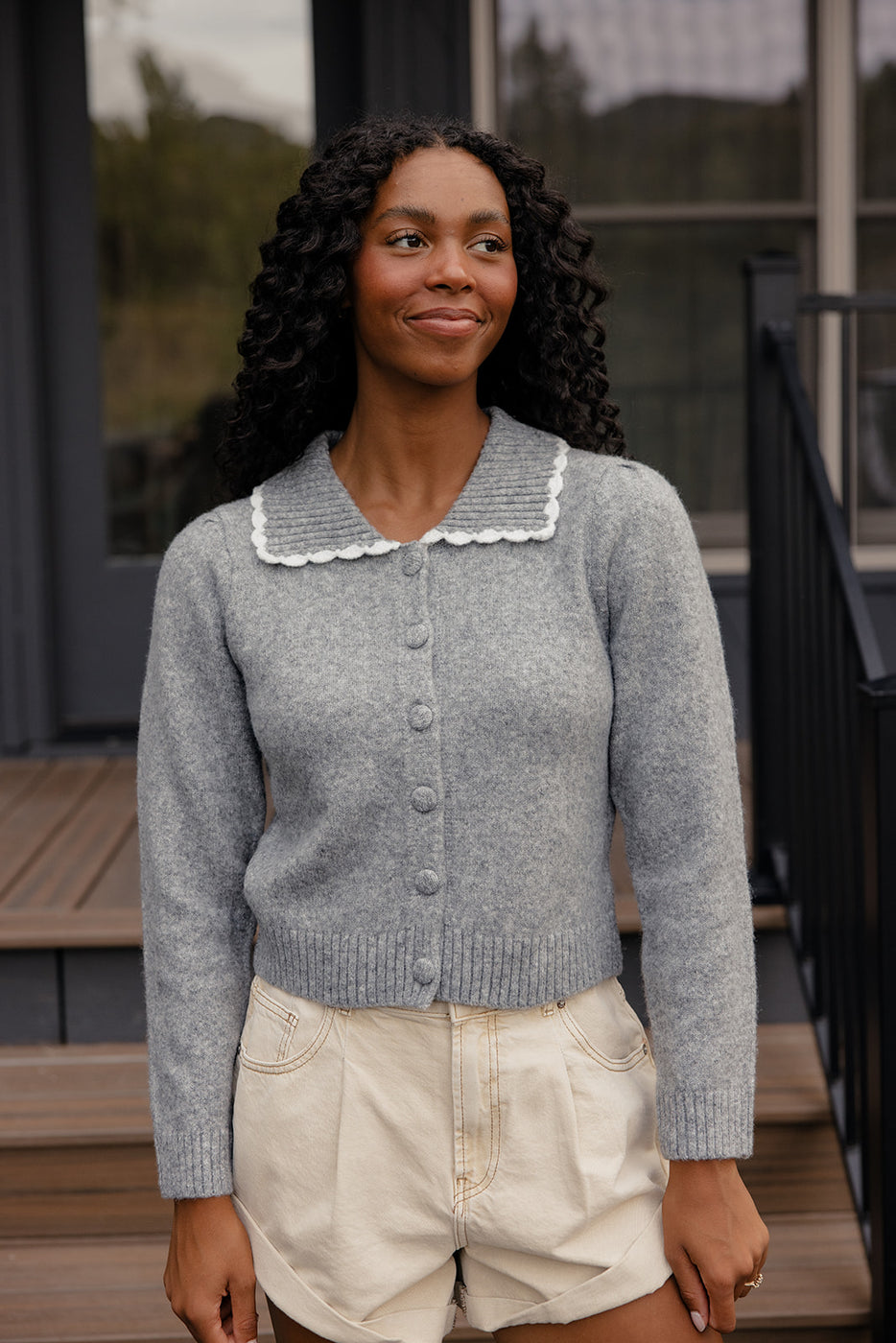 Frosted Trail Collared Cardigan