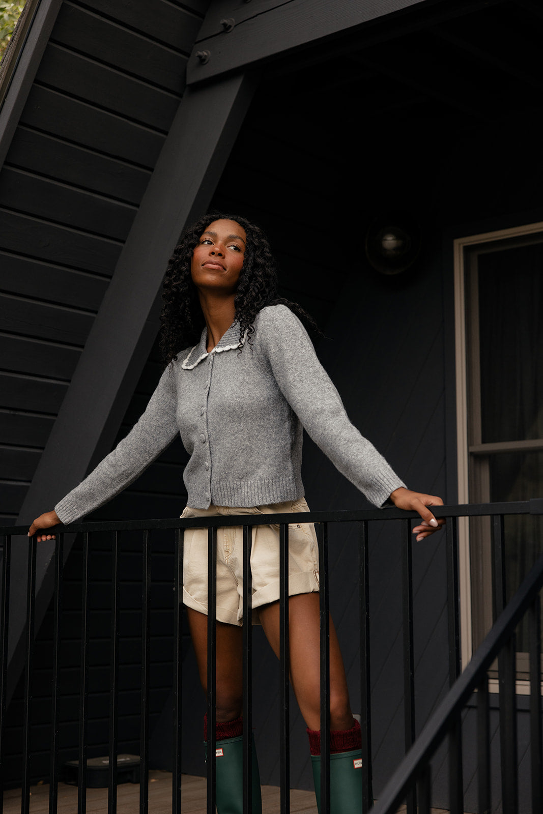 Frosted Trail Collared Cardigan