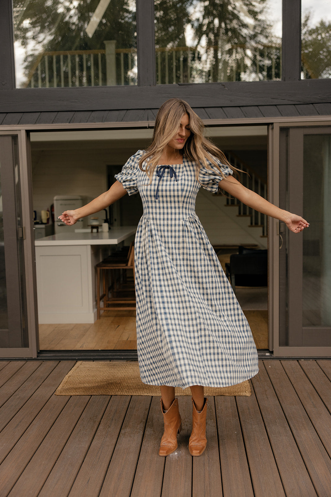 Squarely Yours Gingham Dress
