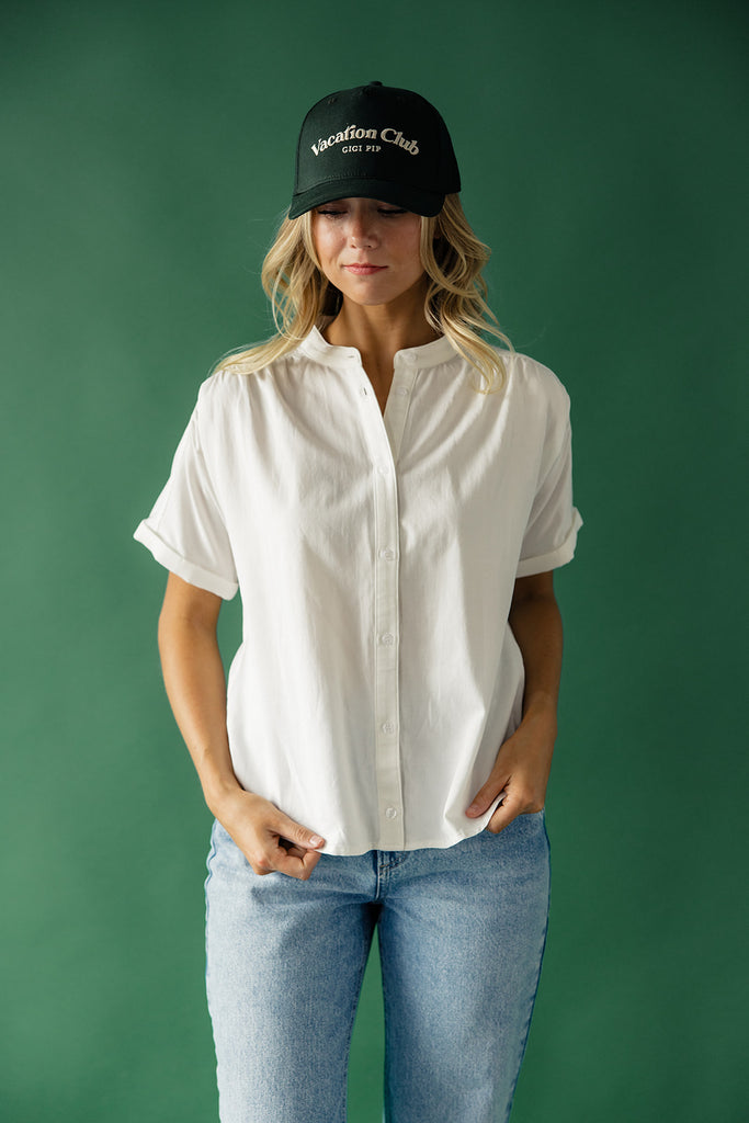 White Short Sleeved Shirt | ROOLEE