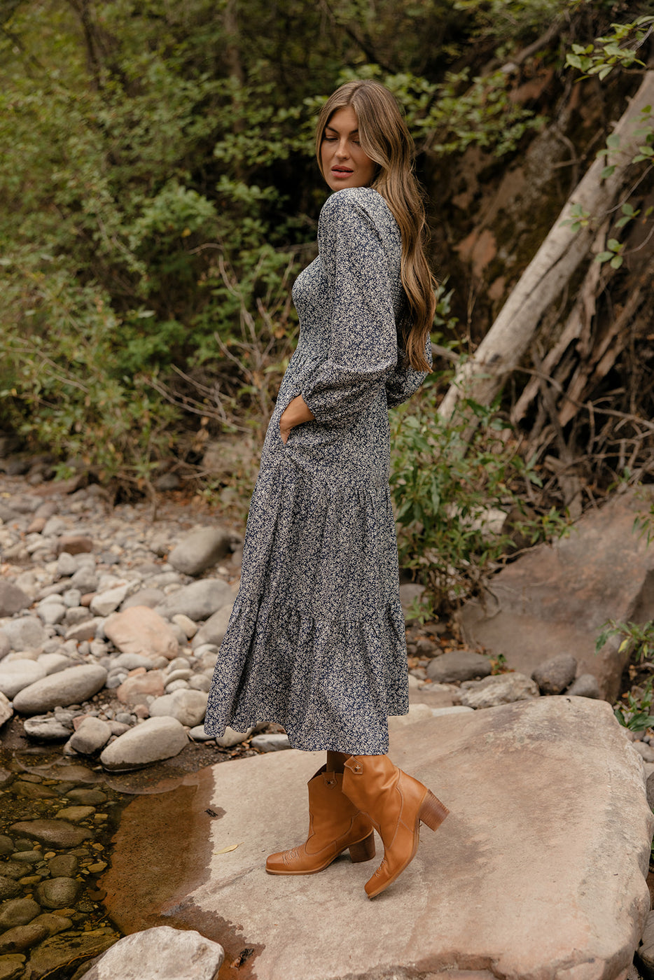 Riverbend Square Neck Dress