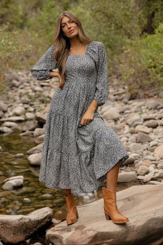 Riverbend Square Neck Dress