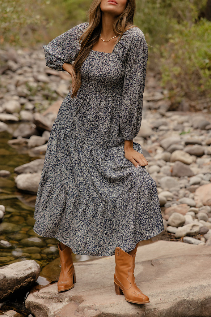 Riverbend Square Neck Dress